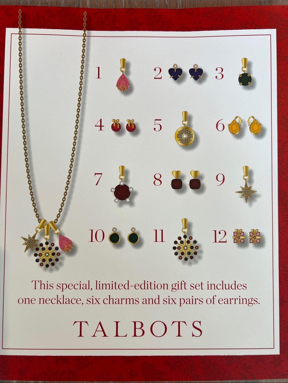Necklace + Earrings Gift Set 12 Days of Sparkle
